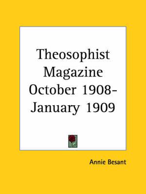 Theosophist Magazine (October 1908-January 1909)