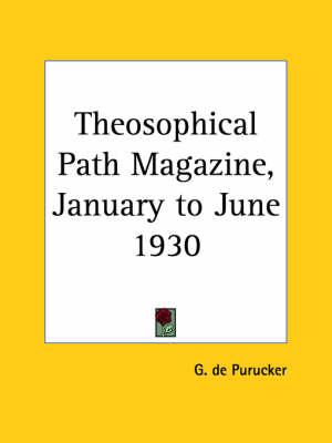 Theosophical Path Magazine (January to June 1930)