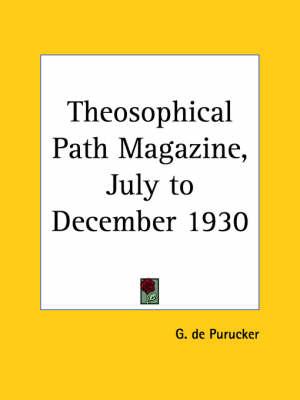 Theosophical Path Magazine (July to December 1930)