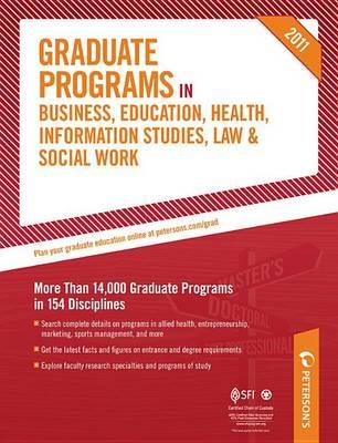 Graduate Programs in Business, Education, Health, Information Studies, Law & Social Work