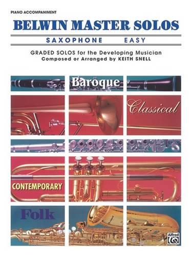 Belwin Master Solos, Volume 1 (Alto Saxophone)
