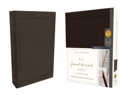 KJV Journal the Word Bible, Reflect, Journal or Create Art Next to Your Favorite Verses (Brown Bonded Leather, Red Letter, Comfort Print: King James Version Holy Bible)