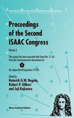 Proceedings of the Second ISAAC Congress: Volume 2: This project has been executed with Grant No. 11–56 from the Commemorative Association for the Japan World Exposition (1970)