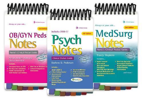 Clinical Notes Package: Psych Notes 4e & OB/Peds Notes 2e & Med Surg Notes 3e