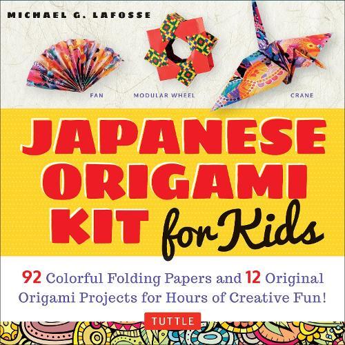 Japanese Origami Kit for Kids: 92 Colorful Folding Papers and 12 Original Origami Projects for Hours of Creative Fun! [Origami Book with 12 projects]