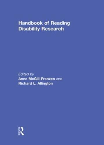 Handbook of Reading Disability Research