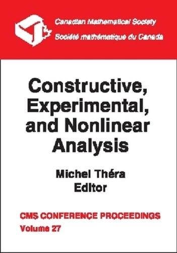 Constructive, Experimental and Nonlinear Analysis