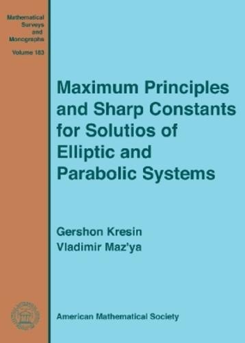 Maximum Principles and Sharp Constants for Solutions of Elliptic and Parabolic Systems