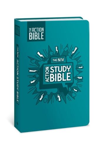 NIV Action Study Bible, Leathersoft, Aqua, Full Color