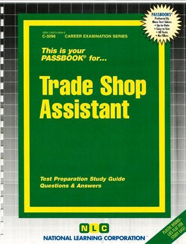 Trade Shop Assistant: Passbooks Study Guide