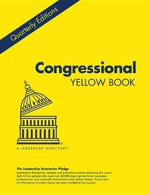 Congressional Yellow Book Summer 2015: Who's Who in Congress, Including Committees and Key Staff