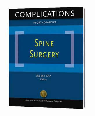 Complications in Orthopaedics  Spine Surgery
