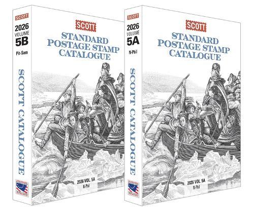 2026 Scott Stamp Postage Catalogue Volume 5: Cover Countries N-Sam (2 Copy Set): Scott Stamp Postage Catalogue Volume 5: Countries N-Sam