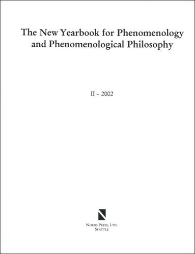 The New Yearbook for Phenomenology and Phenomenological Philosophy: Volume 2