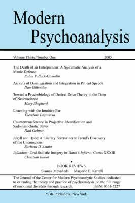 Modern Psychoanalysis. Volume 30, Number 1