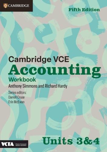 Cambridge VCE Accounting Units 3&4 Workbook