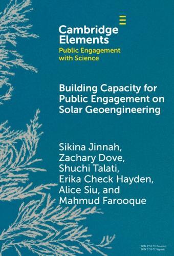 Building Capacity for Public Engagement on Solar Geoengineering