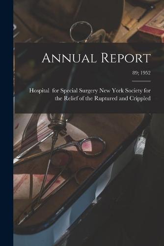 Annual Report; 89; 1952