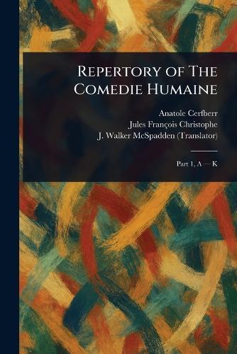 Repertory of The Comedie Humaine