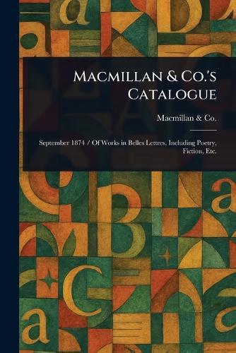 Macmillan & Co.'s Catalogue