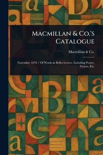 Macmillan & Co.'s Catalogue
