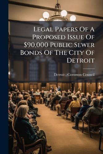 Legal Papers Of A Proposed Issue Of $90,000 Public Sewer Bonds Of The City Of Detroit