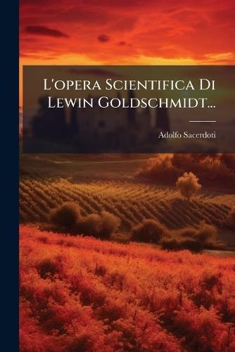 L'opera Scientifica Di Lewin Goldschmidt...