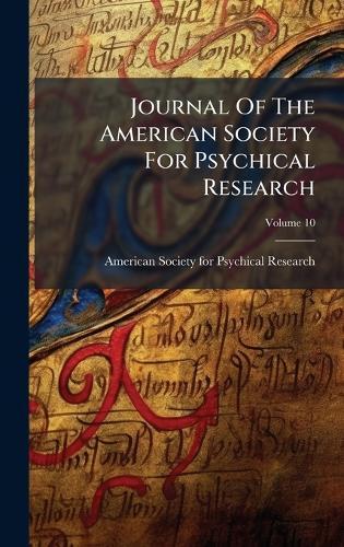 Journal Of The American Society For Psychical Research