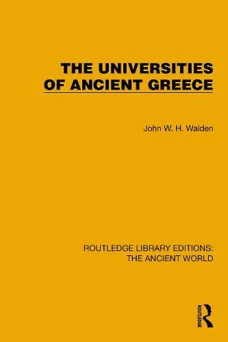 The Universities of Ancient Greece