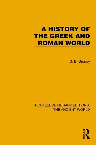 A History of the Greek and Roman World