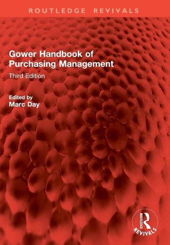 Gower Handbook of Purchasing Management: Third Edition