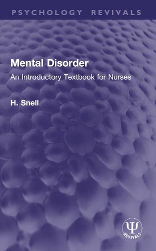 Mental Disorder: An Introductory Textbook for Nurses