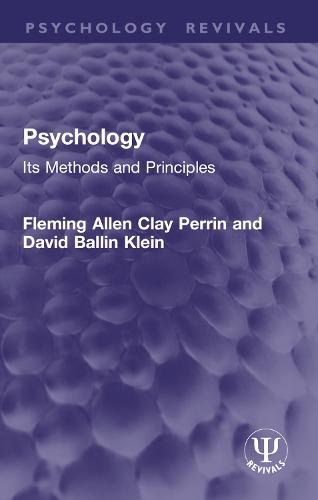 Psychology: Its Methods and Principles