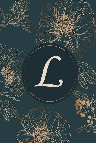 L: Initial Monogram Notebook, Monogram Journal, Initial Notepad, 100 Pages