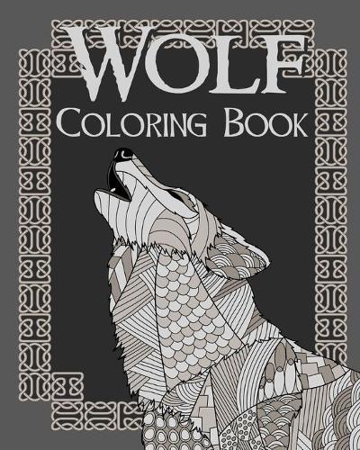 Wolf Coloring Book: Wolves Lover Gift, Animal Coloring Book, Floral Mandala Coloring Pages