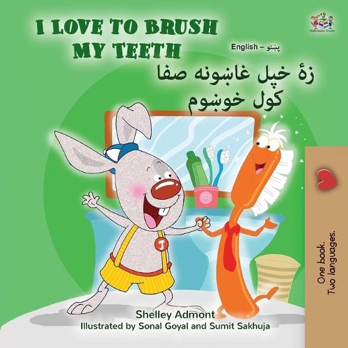 I Love to Brush My Teeth (English Pashto Bilingual Book for Kids)