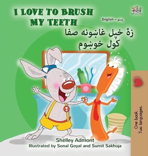 I Love to Brush My Teeth (English Pashto Bilingual Book for Kids)