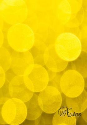 Notes: Yellow patterned cover - 7 by 10 inch notebook for school or home use