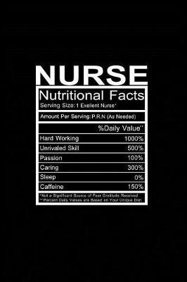 Nurse Nutritional Facts: Beautiful Notebook Journal Diary Gift for Inspirational Thoughts and Writings Funny Nurse Appreciation Birthday Thank You Gifts for Women & Men under 10 dollars