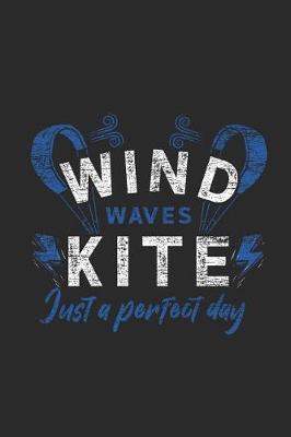 Wind Waves Kite: Kitesurfing Notebook, Graph Paper (6 x 9 - 120 pages) Sports And Recreations Themed Notebook for Daily Journal, Diary, and Gift