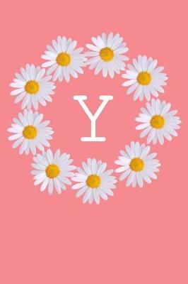 Y: Monogram Initial Notebook Journal with Beautiful Wild Flower Pink Cover