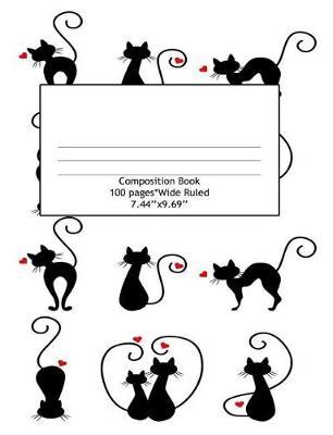 Composition Book Wide Ruled 100 Pages (7.44 x 9.69): Notebook for Boys or Girls, Perfect for Back to School