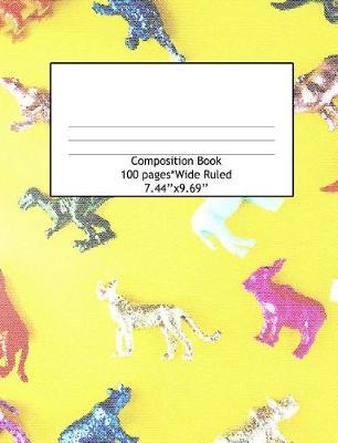 Composition Book Wide Ruled 100 Pages (7.44 x 9.69): Notebook for Boys or Girls, Perfect for Back to School