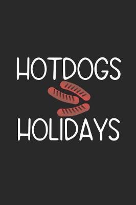 HotDogs Holidays: Blank Lined Notebook ( Hot Dog ) (Black)