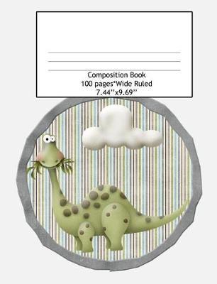 Composition Book Wide Ruled 100 Pages (7.44 x 9.69): Notebook for Boys or Girls, Perfect for Back to School