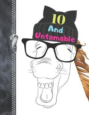 10 And Untamable: Horse Lovers Blank Holiday Doodling & Drawing Art Book Brown Bear Sketchbook Journal For Girls