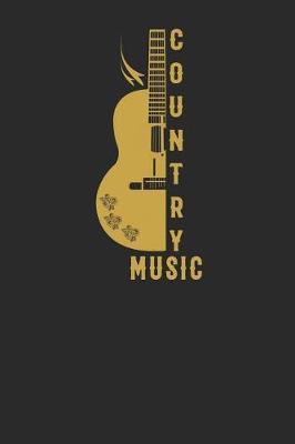 Country Music: Guitars Notebook, Graph Paper (6 x 9 - 120 pages) Musical Instruments Themed Notebook for Daily Journal, Diary, and Gift