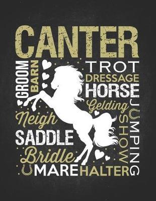 Horse Riding Girl Gifts: Horse Riding Words Jumping Halter Mare Wigh Composition Notebook College Wide Ruled Lined 8.5x11 Awesome gift for horseback riding girl boy kids on a farm