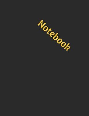 Notebook: Yellow and black Notebook Blank Lined Journal