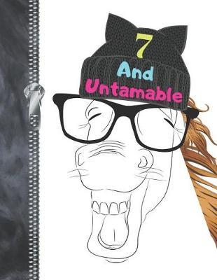 7 And Untamable: Horse Lovers Blank Doodling & Drawing Art Book Laughing Mare Sketchbook Journal For Girls